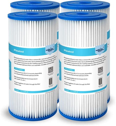 10 X 4 5 Whole House Pleated Sediment Water Filter Replacement For Ge