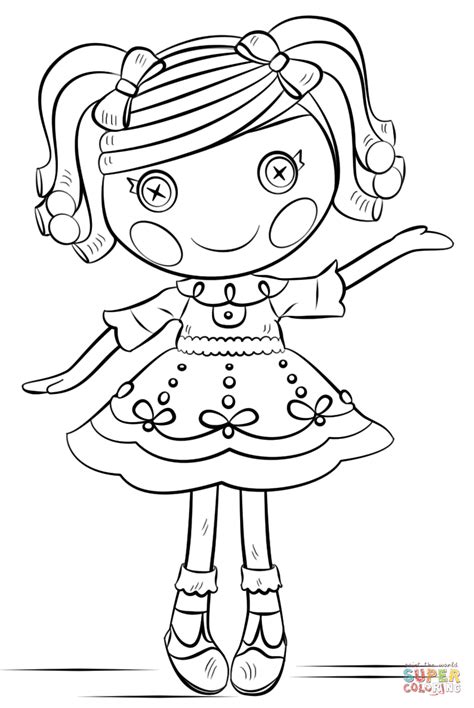 lalaloopsy coloring page  printable coloring pages