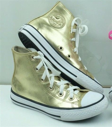 gold converse high tops size uk    eu  ebay