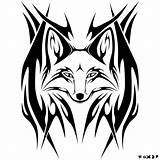 Fox Tribal Designs Tattoo Cool Draw Drawing Clipart Head Cliparts Clip Library Fuchs Ninetails Easy Visit Attribution Forget Link Don sketch template