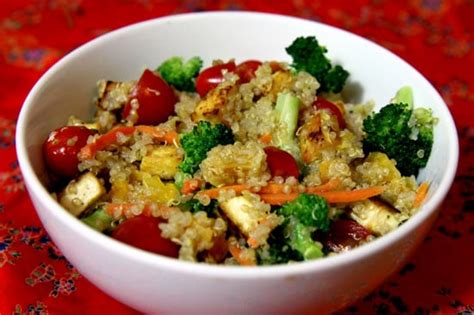 quinoa tofu and veggies vegan meals offering complete proteins