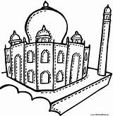 Coloring Taj Mahal Pages Getcolorings Printable sketch template