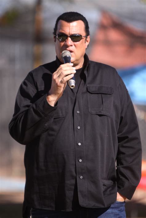 Steven Seagal Steven Seagal Speaking To Supporters At