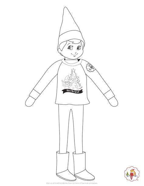 elf   shelf coloring page hes comfy  cozy   holiday