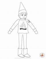 Coloring Pages Elf Shelf Christmas Holiday Kids Printables Choose Board Puppy sketch template