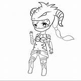 Vayne Dragonslayer Chibi Coloring sketch template