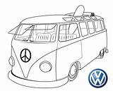 Vw Bus Coloring Volkswagen Pages Printable T1 Van T3 Mandala Combi Choose Board Sheets sketch template