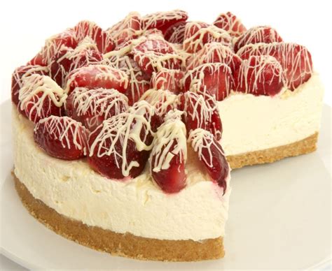 English Cheesecake Company Vanilla Strawberry And White Choc C Cake