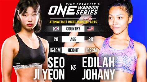 Seo Ji Yeon Vs Edilah Johany One Warrior Series Full Fight Youtube