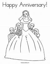 Coloring Pages Anniversary Happy Bride Pretty Very Kids Print Wedding Printable Kiss Beautiful Chucky Color Groom Cursive Girls Clipart Twistynoodle sketch template