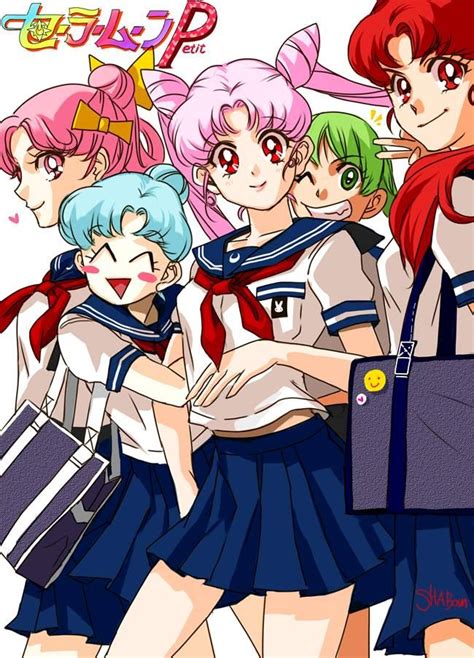 chibiusa tsukino all grown up with her friends sailor quartet