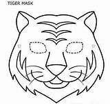Tiger Mask Coloring Kids Masks Animal Para Colorear Printable Caretas Pages Drawing Childrencoloring sketch template