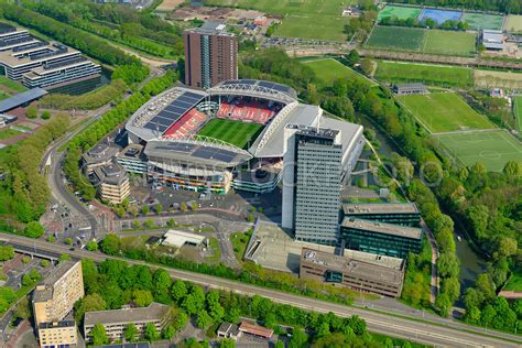 aerial view galgenwaard stadium   capacity   spectators utrecht nederland