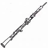 Oboe Instrument Instruments Kids Ravinia Template Sketch Coloring sketch template