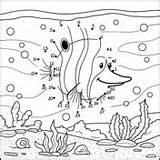 Dot Angelfish Coloring Squid Pages Dots Categories sketch template