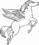 Pegasus Pegaso Malvorlagen Einhorn Malvorlage Stickereimuster Flügel Färbung Feen Pferd sketch template
