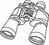 Binoculars Outline Objects 1111 Webstockreview sketch template