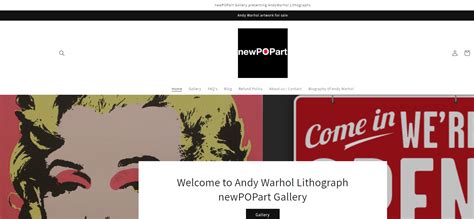web site design newpopart gallery