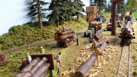 hon logging model railroad layouts