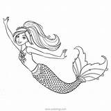 Mermaid Eris Merliah Xcolorings Seashells sketch template