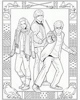 Harry Potter Coloring Pages Printable Print Everfreecoloring Book Adults sketch template