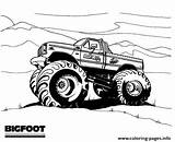 Monster Truck Coloring Pages Bigfoot Foot Jam Big Printable Colouring Doo Dessert Color Scooby Print Kids Info Template sketch template