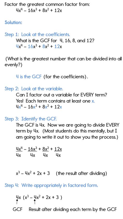 factoring polynomials gcf worksheet worksheet list