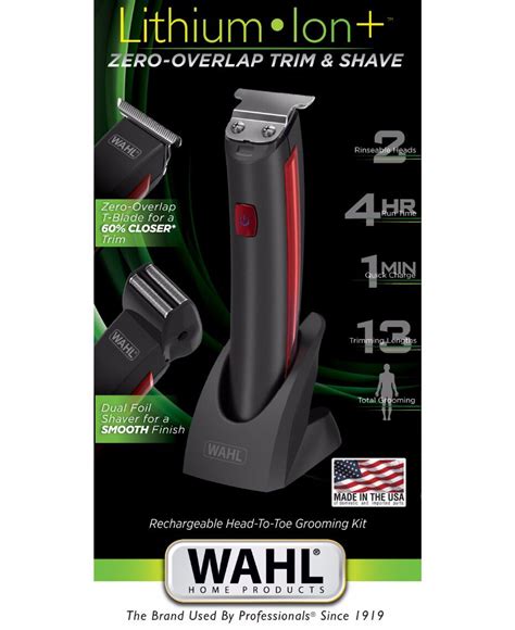 wahl zero overlap beard and body trimmer shaver shop