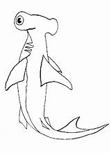 Shark Coloring Pages Hammerhead Basking Color Printable Print Kids Animals Template Clipart Cliparts Sheet Coloringhome Town Library Clip Popular Great sketch template