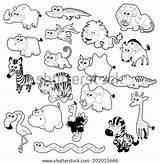Savannah Coloring Pages Name Template Animal sketch template