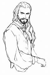 Hobbit Oakenshield Thorin sketch template