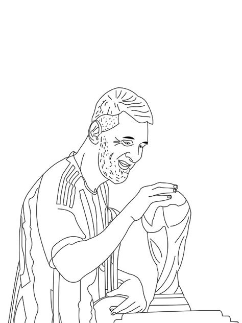 lionel messi coloring page  printable coloring pages  kids