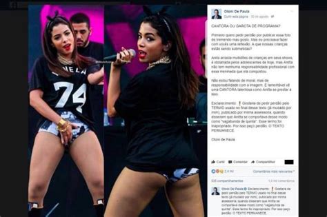 anitta rebate vereador que a chamou de garota de programa