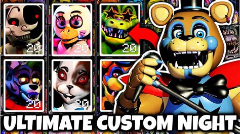ultimate custom night added   fnaf security breach characters
