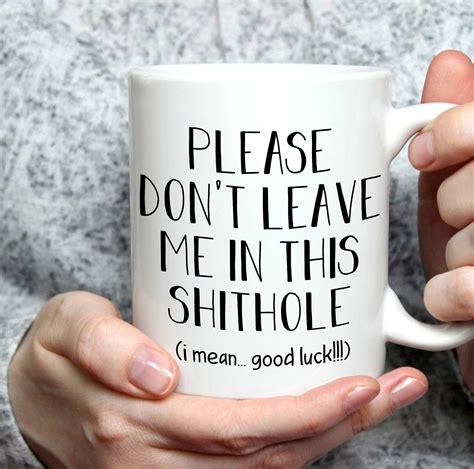 please don t leave me funny mug coworker leaving t etsy