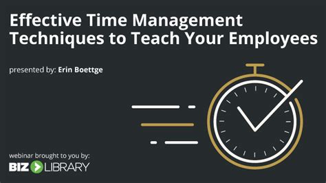 Effective Time Management Techniques To Teach Your