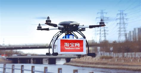 alibaba tests drone deliveries  amazon push