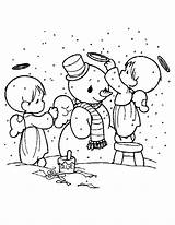 Moments Precious Coloring Christmas Pages Popular sketch template