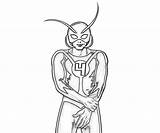 Coloring Antman sketch template