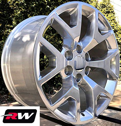 chevy tahoe factory style honeycomb wheels polished aluminum rims