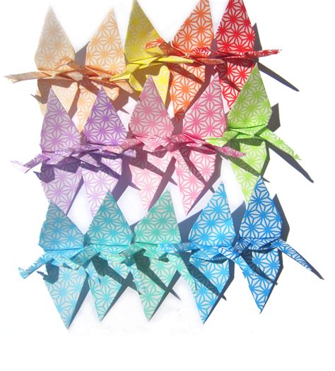 origami cranes    japanese pattern paper featuring etsy