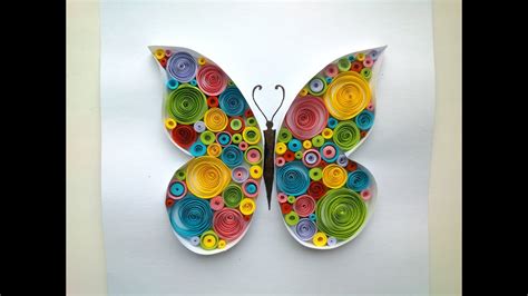 paper quilling butterfly quilling tutorial doovi