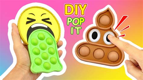 Diy Pop It Fidget Toys Youtube