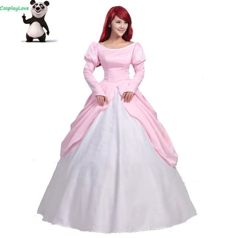 Cosplaylove Custom Made The Little Mermaid Ariel Princess Pink Dress