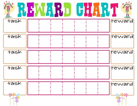 reward charts learning printable