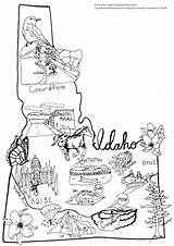 Idaho Boise State sketch template