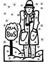 Primarygames Bus Snow Stop Winter sketch template