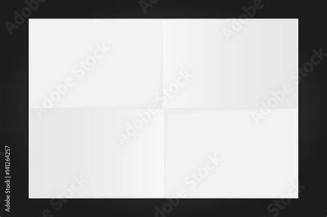 template white sheet  paper folded     black background