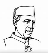 Nehru Jawaharlal Pencil Pandit Lal Jawahar Saraswati sketch template