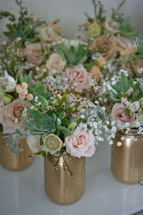 beautiful bridal   beautiful mason jar centerpieces